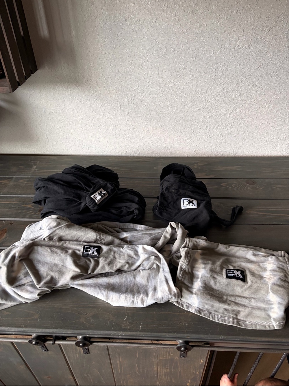 BK Kids Stretch Shorts Set in Black and Gray